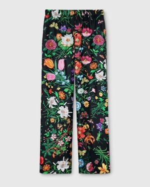 Gucci Silk Trousers - Green