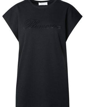 Blumarine Cotton T-Shirt - Black