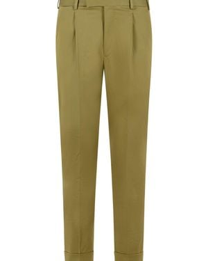 PT01 'Rebel' Stretch Cotton Trousers - Green