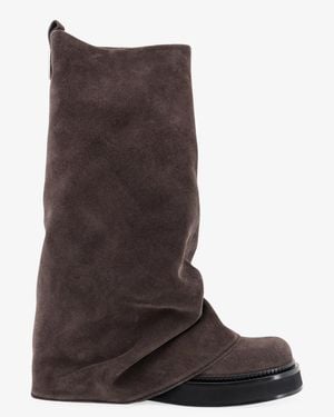 The Attico Robin Suede Boots - Brown