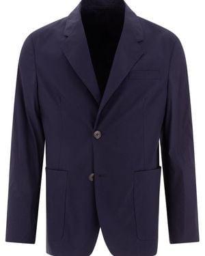 Prada Single-Breasted Jacket - Blue