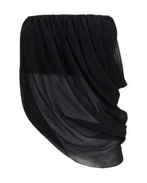 Francesco Murano Top Draped Silk - Black