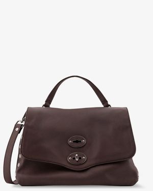 Zanellato Postina S Leather Shoulder Bag - Brown