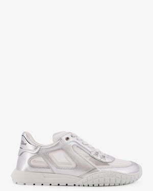 Dior Dior Laminated Leather Dior Tech Trainers - White