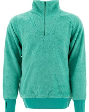 Beams Plus Half Zipper Sweater Knitwear - Green