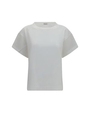 Brunello Cucinelli Cotton T-Shirt - Grey