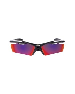 Balenciaga "Turbo Rectangle" Sunglasses - Purple