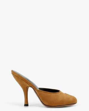 Jude Suede Date Mule Sandals - White