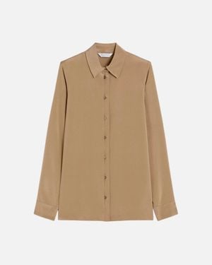 Max Mara Pure "Avion" Silk Shirt - Natural
