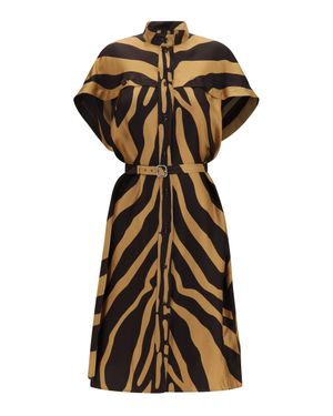 Ferragamo Twill Shirt Dress - Multicolour