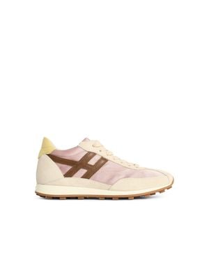 Hogan Athletic' Suede Trainers - Natural