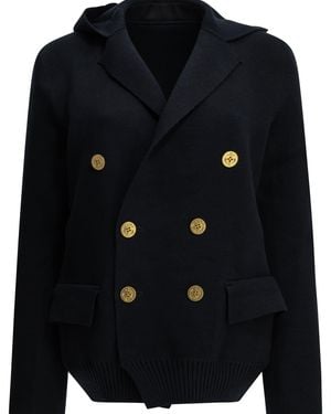 Sacai Double-Breasted Blazer - Blue