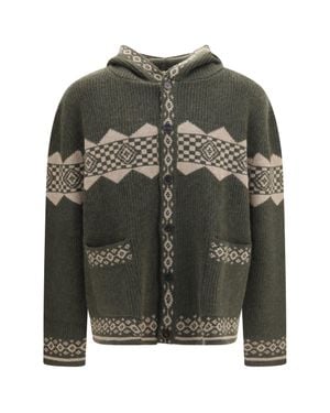 BAZISZT Horin Cardigan Khaki - Green