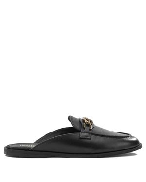Pinko Leather Loafers - Black