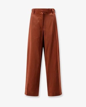 Dries Van Noten Viscose Blend Pants - Brown