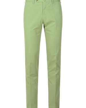 PT01 Slim Cotton Trousers - Green