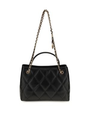 Tory Burch Small Fleming Leather Tote Bag - Black