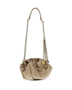 Chloé Chloé Plissé Shoulder Bag - White