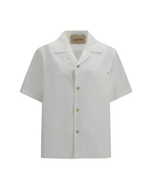 Valentino Short-Sleeve Shirt Vlogo - Grey