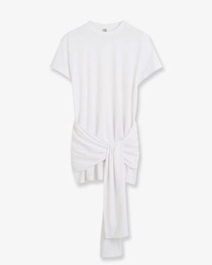 TOTEME Lyocell And Cotton Blend T-Shirt - White