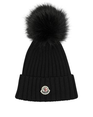 Moncler Tricot Beanie - Black