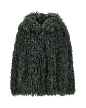 Emporio Armani Faux Fur Jacket - Green