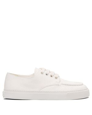 Prada Leather Trainers - White