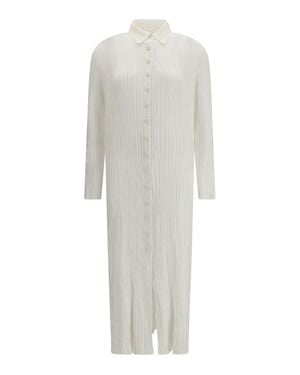 GONGDID DESIGN Dress Long Wave - White