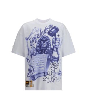 PDF CHANNEL Cotton T-Shirt With Print - Blue