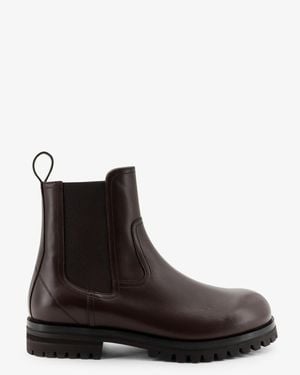 Loro Piana Kent Walk Leather Boots - Black