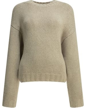 KHAITE Gemma Crew-Neck Sweater - Natural