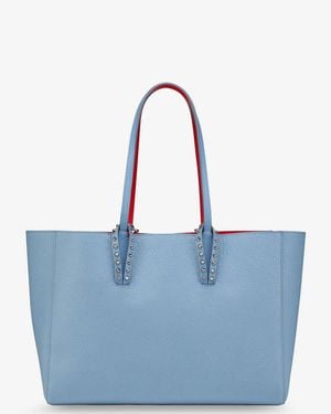 Christian Louboutin Cabata Leather Shoulder Bag - Blue