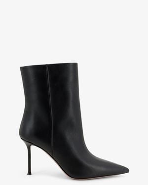 Aquazzura Harper Leather Ankle Boots - Black