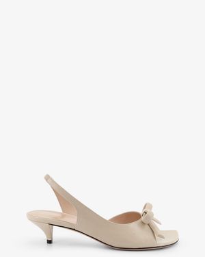 Dior Dior Dior Bow Leather Sandals - White