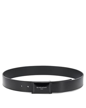 Givenchy "Antigonia" Leather Belt - Black
