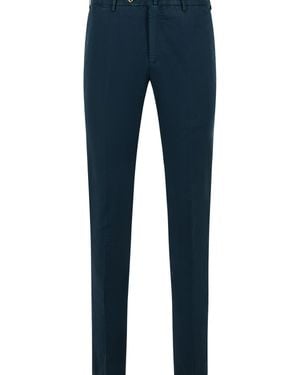 PT01 Slim Stretch Cotton Trousers - Blue
