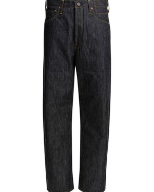 Visvim Straight Leg Jeans "Social Sculpture 01 Wide Raw" - Black