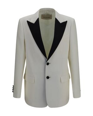 Valentino Two-Tone Wool Jacket - Grey