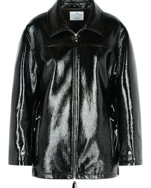 Courreges Vinyl' Cotton Blend Jacket - Black
