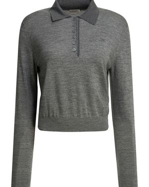 Celine Cashmere Silk Knitwear - Grey