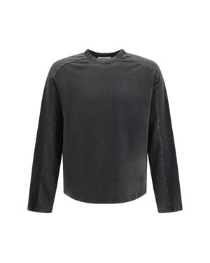 Entire studios Heavy Long-Sleeve T-Shirt Washed - Black