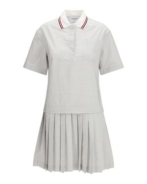 Thom Browne Cotton Polo Dress - White