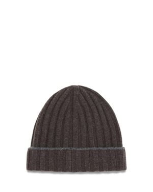 Brunello Cucinelli Beanie Hat Cashmere - Brown
