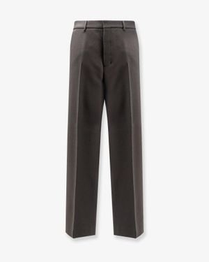 Ami Paris Virgin Wool Trousers - Grey