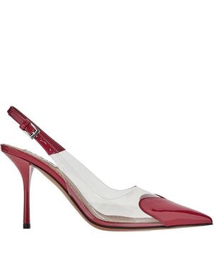 Alaïa Alaã¯A Le Cå“Ur Patent Leather Slingback - Pink