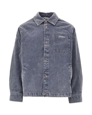 Prohibited 'Old Campus' Padded Overshirt - Blue