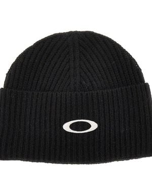 Oakley 'Ellipse' Ribbed Beanie Hat - Black