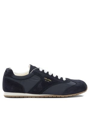 Prada Suede Leather Trainers - Blue