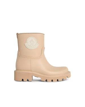Moncler 'Kickstream' Sand Pvc Rain Boots - Natural