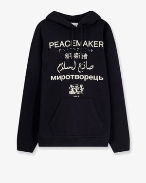 Oamc Peacemaker Cotton Sweatshirt - Black